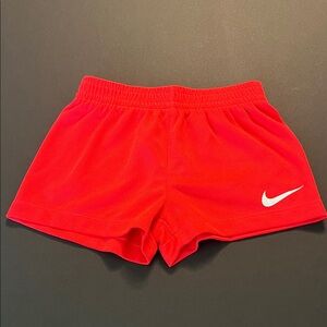 Nike Girls Red Athletic Shorts